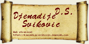 Đenadije Šviković vizit kartica